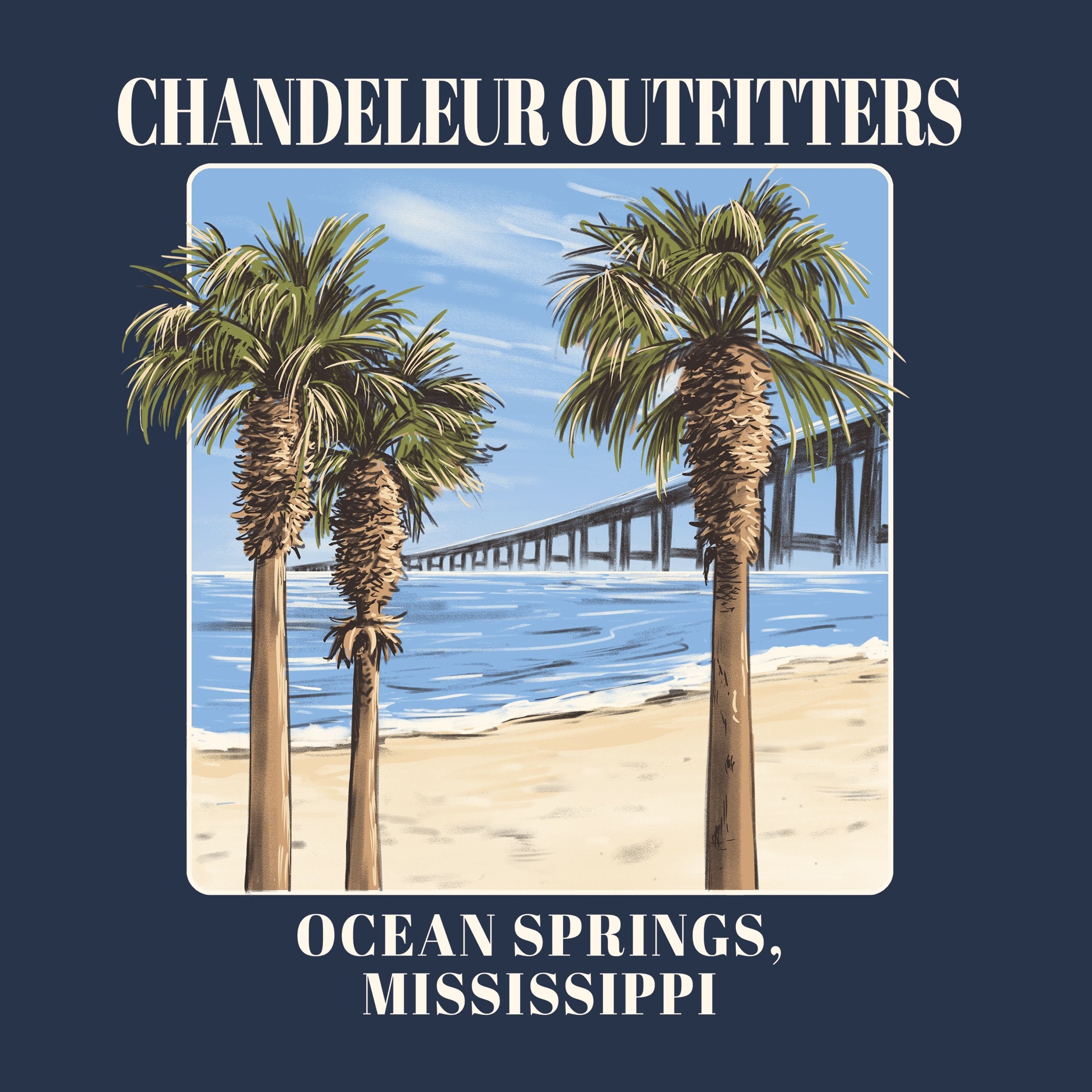 Chandeleur Outfitters Beach Side Breeze T-Shirt