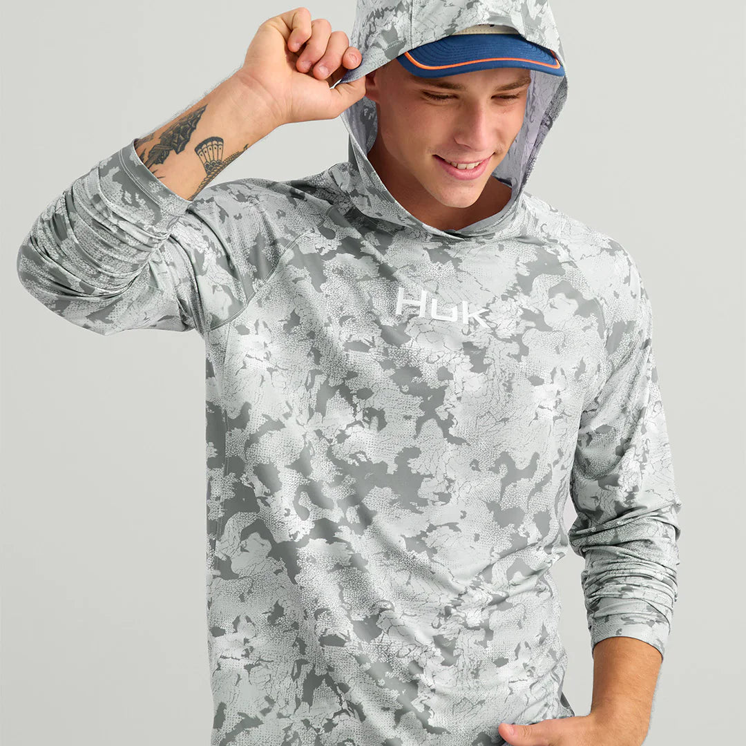 Huk Men's Airweight KC Printed Hoodie