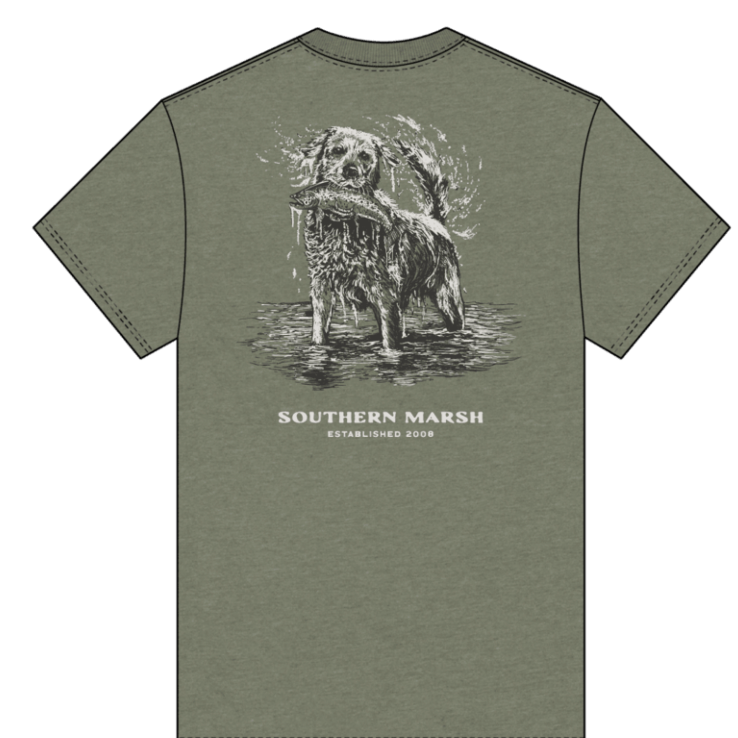 Southern Marsh Men's Shake & Release Seawash T-Shirt