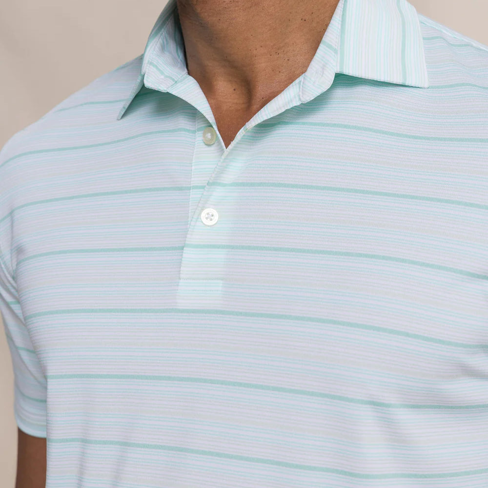 Southern Tide Men's Driver Wild Winds Stripe Performance Polo