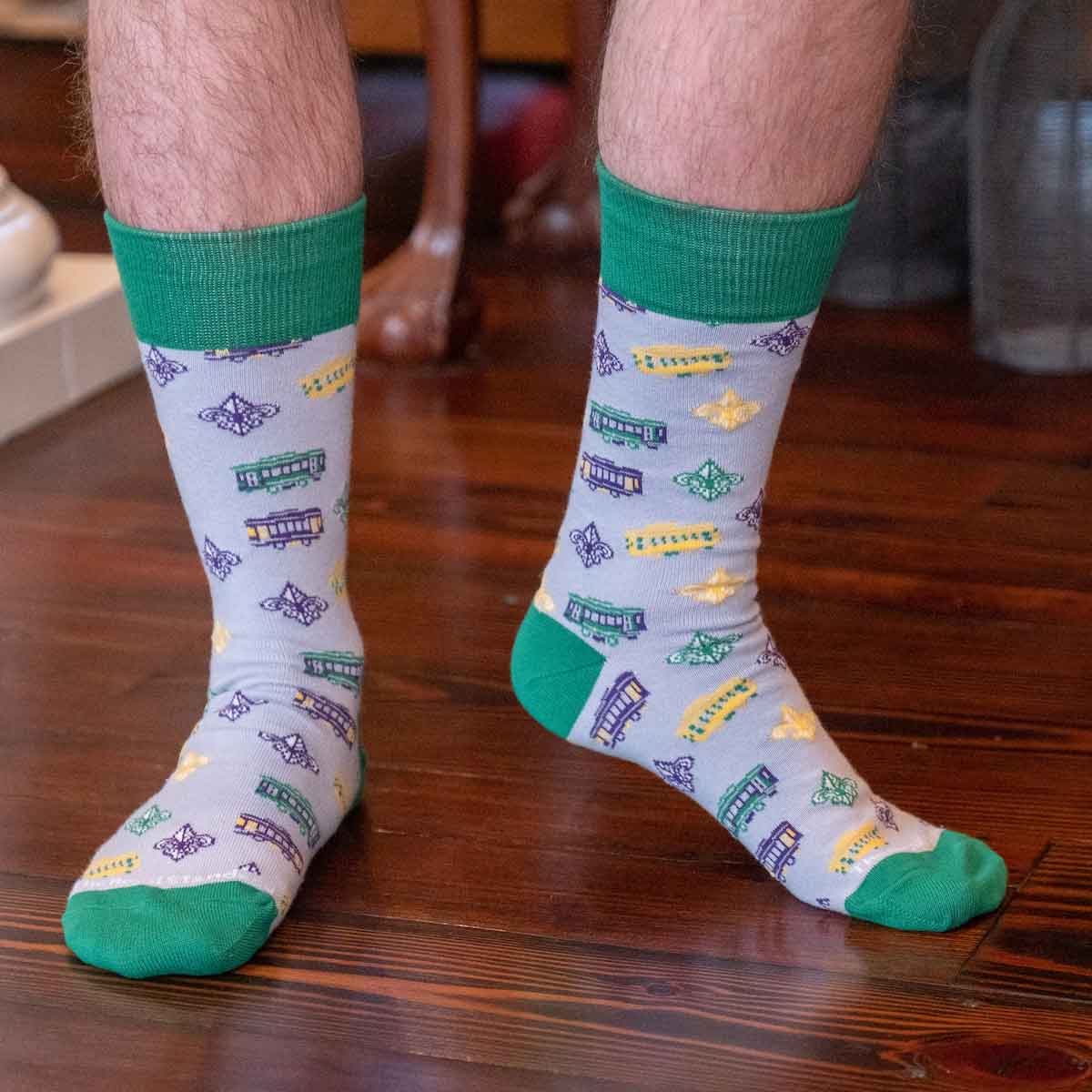The Royal Standard Mardi Gras Socks