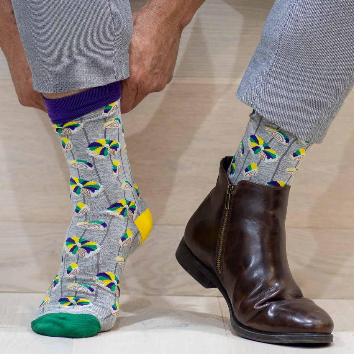 The Royal Standard Mardi Gras Socks