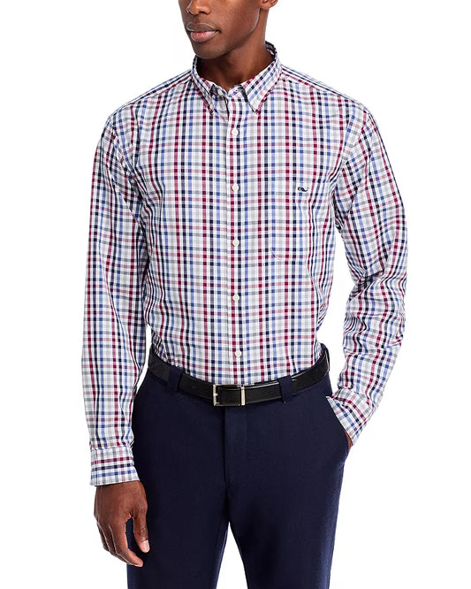 Vineyard Vines Tattersall Stretch Poplin Shirt