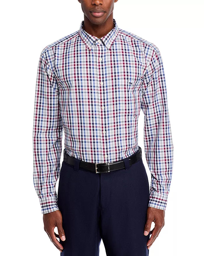 Vineyard Vines Tattersall Stretch Poplin Shirt