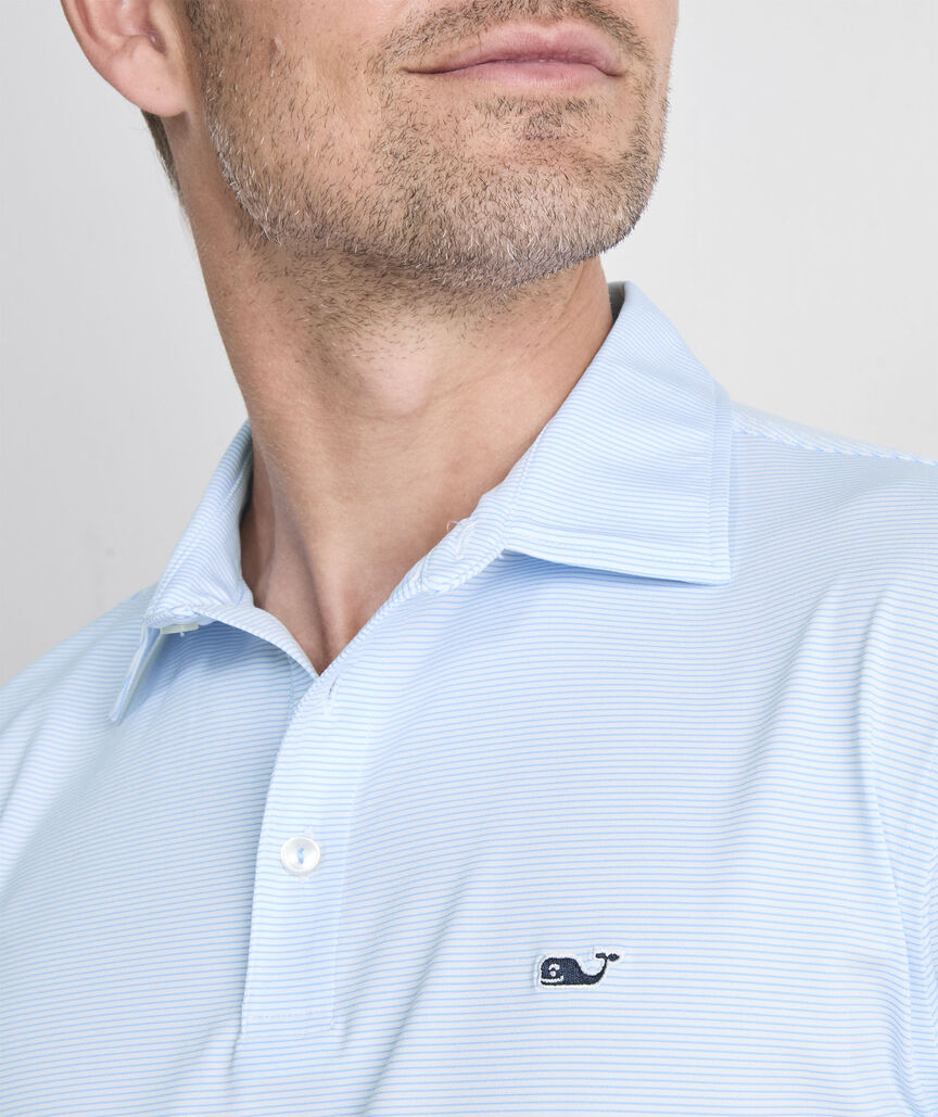 Vineyard Vines Men's St. Jean Stripe Sankaty Polo