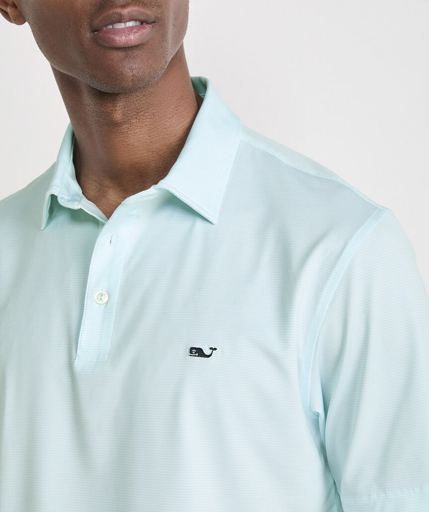 Vineyard Vines Men's St. Jean Stripe Sankaty Polo