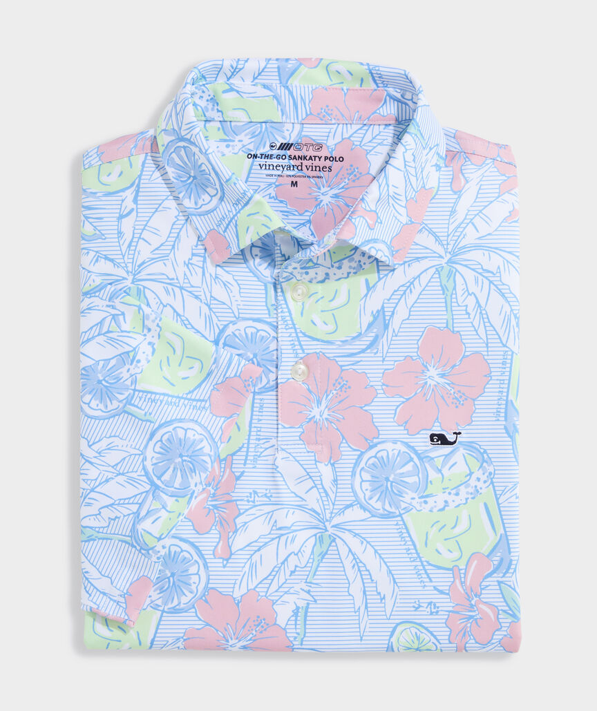 Vineyard Vines Men's Printed Sankaty Polo
