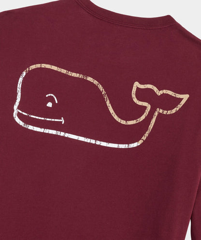 Vineyard Vines Men's Burgee Vintage Whale Long Sleeve T-shirt