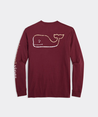 Vineyard Vines Men's Burgee Vintage Whale Long Sleeve T-shirt