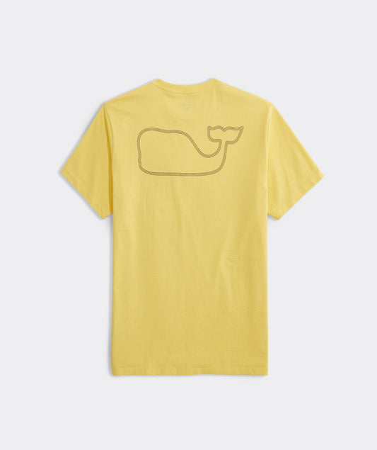 Vineyard Vines Thin Stripe Whale Short Sleeve Tee