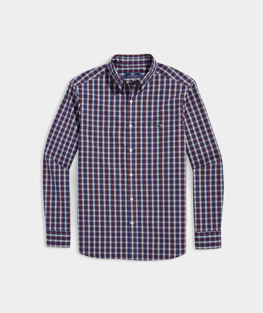 Vineyard Vines Men's Stretch Poplin Tartan Shirt