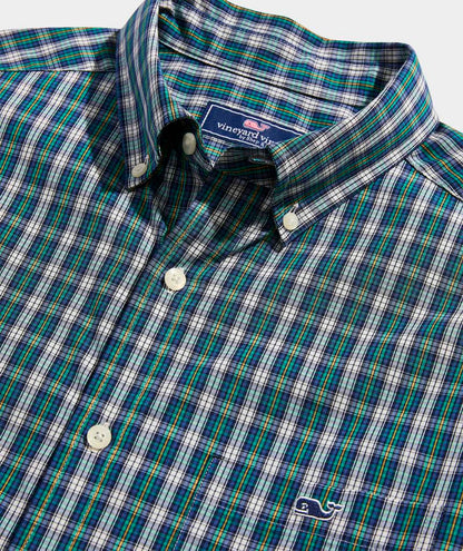 Vineyard Vines Men's Stretch Poplin Tartan Shirt