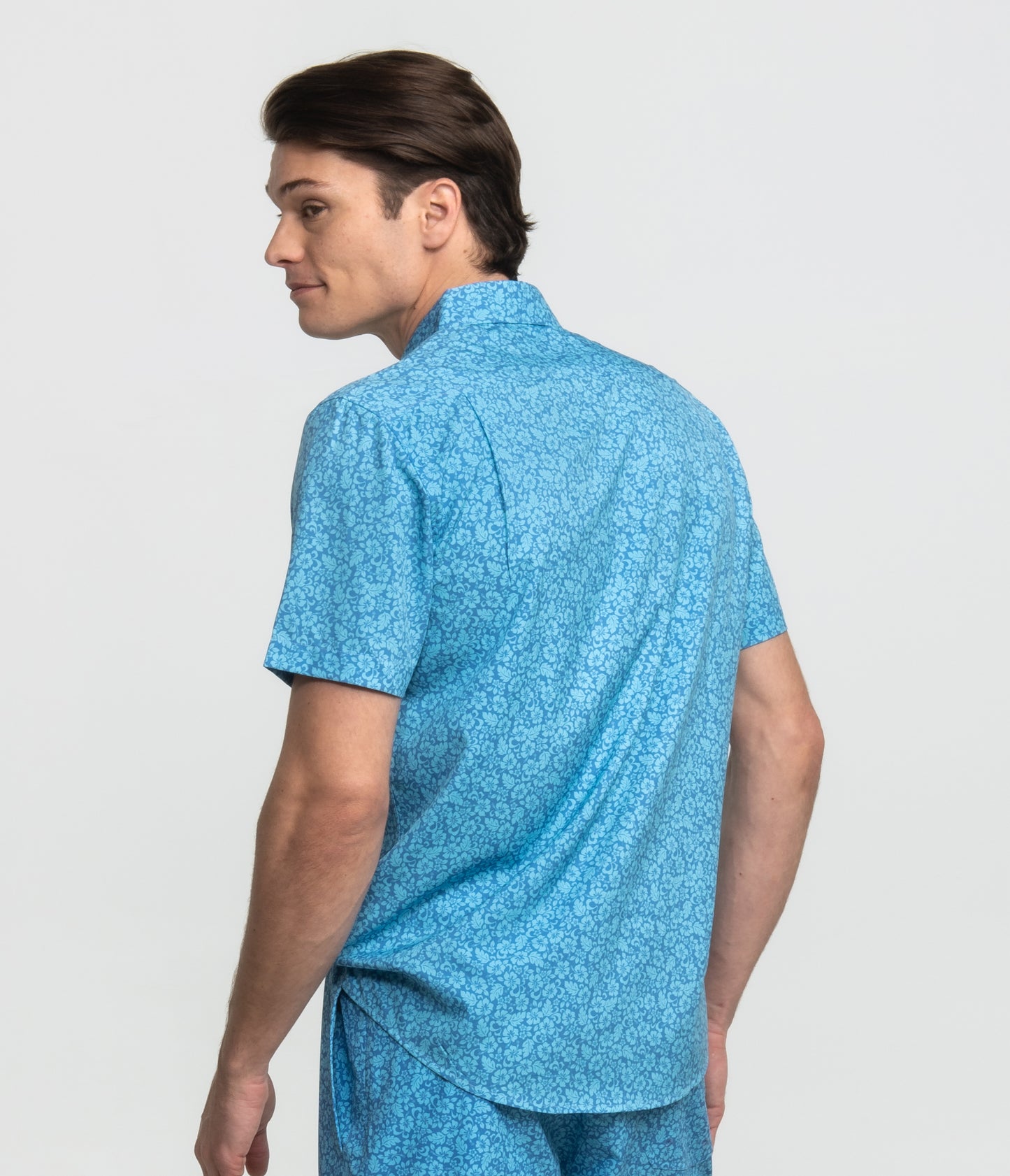 Southern Shirt Blue blooms Baja shirt