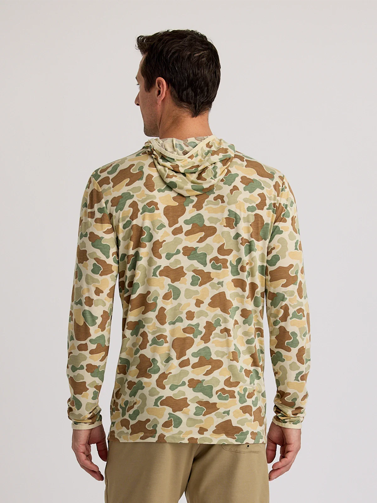 Free Fly Men's Vintage Camo Bamboo Lightweight Hoodie