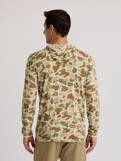 Free Fly Men's Vintage Camo Bamboo Lightweight Hoodie