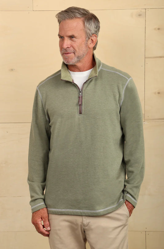 True Grit Men's Sea Ranch Fleece 1/4 Zip Pullover