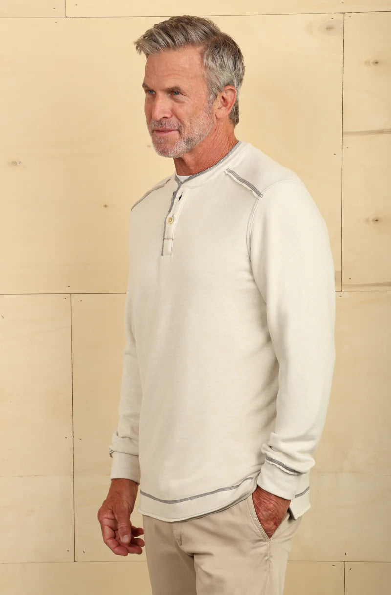 True Grit Menn's Lux Cloud Long Sleeve Henley