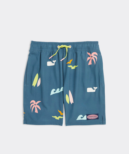 Vineyard Vines Boys' Printed Chappy Swim Trunk