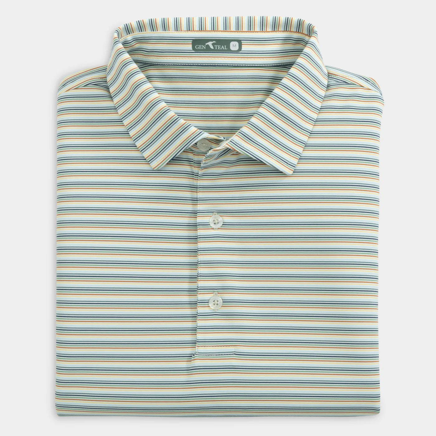 GenTeal Multi Pinstripe Performance Polo