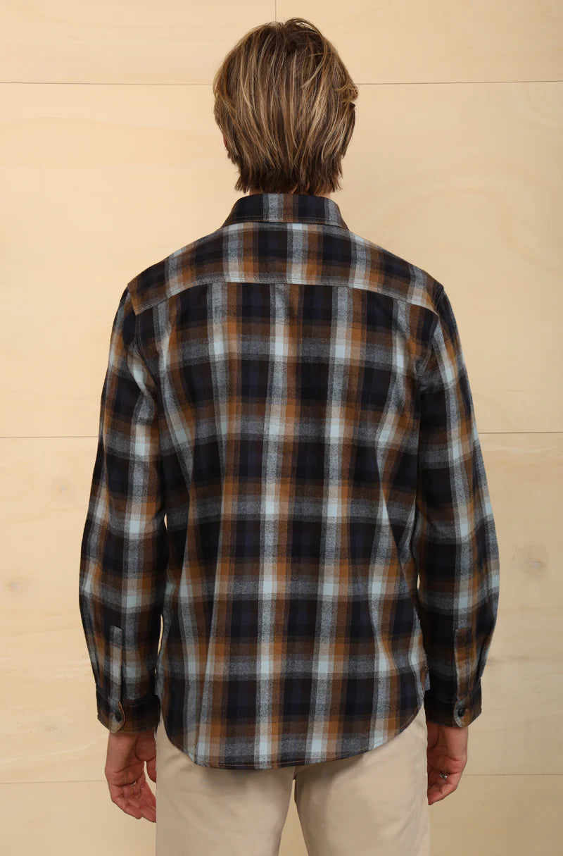 True Grit Men's Fireside Cabin Checks Brushed Flannel