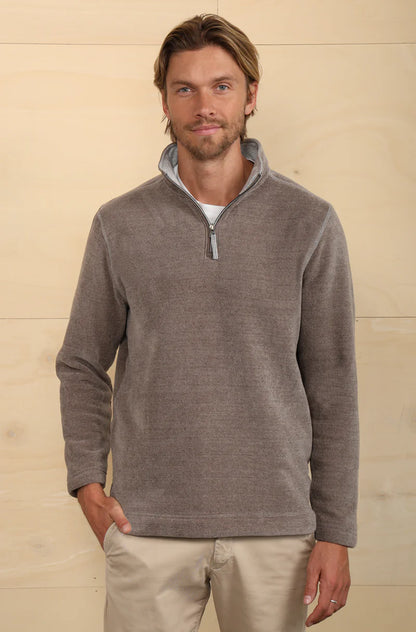 True Grit Men's Apres Lux 1/4 Zip Pullover