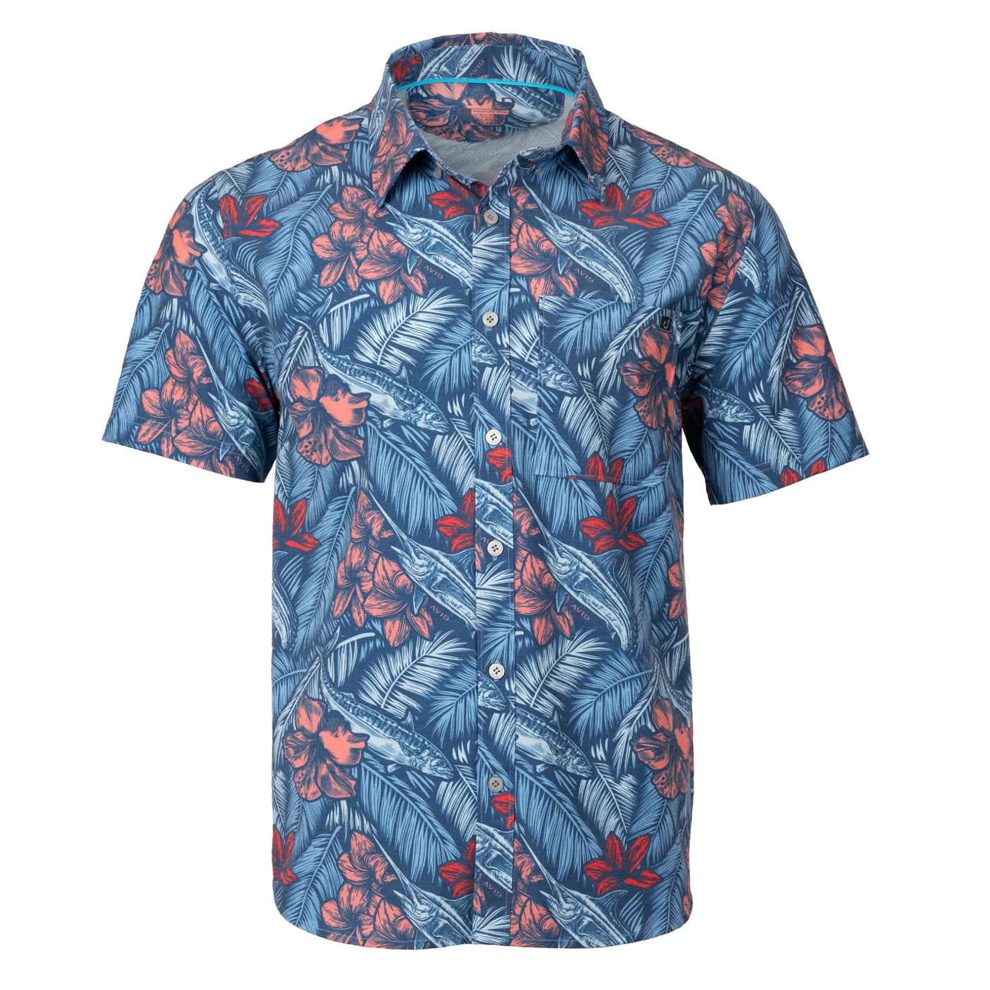 Avid Men's Palapa Tropic Palm Button Down Shirt