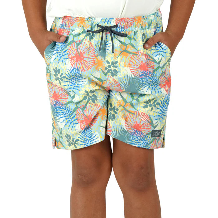 Aftco Boys' Strike Printed Swim Shorts