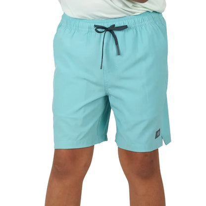 Aftco Boys' Strike Solid Swim Shorts