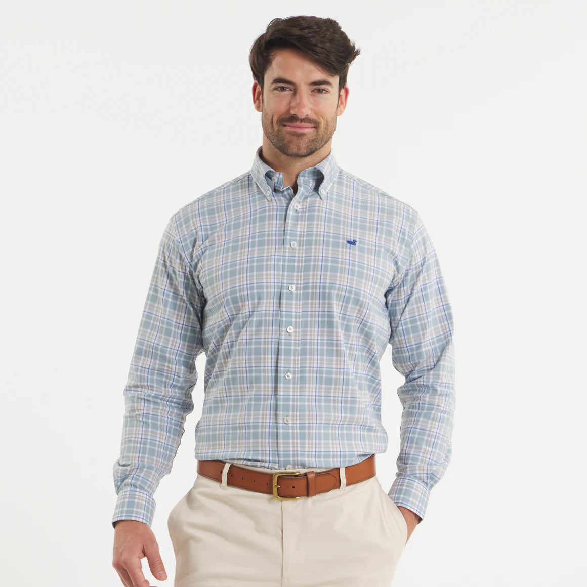 Southern Marsh Men's Grainger Performance Plaid Button Down