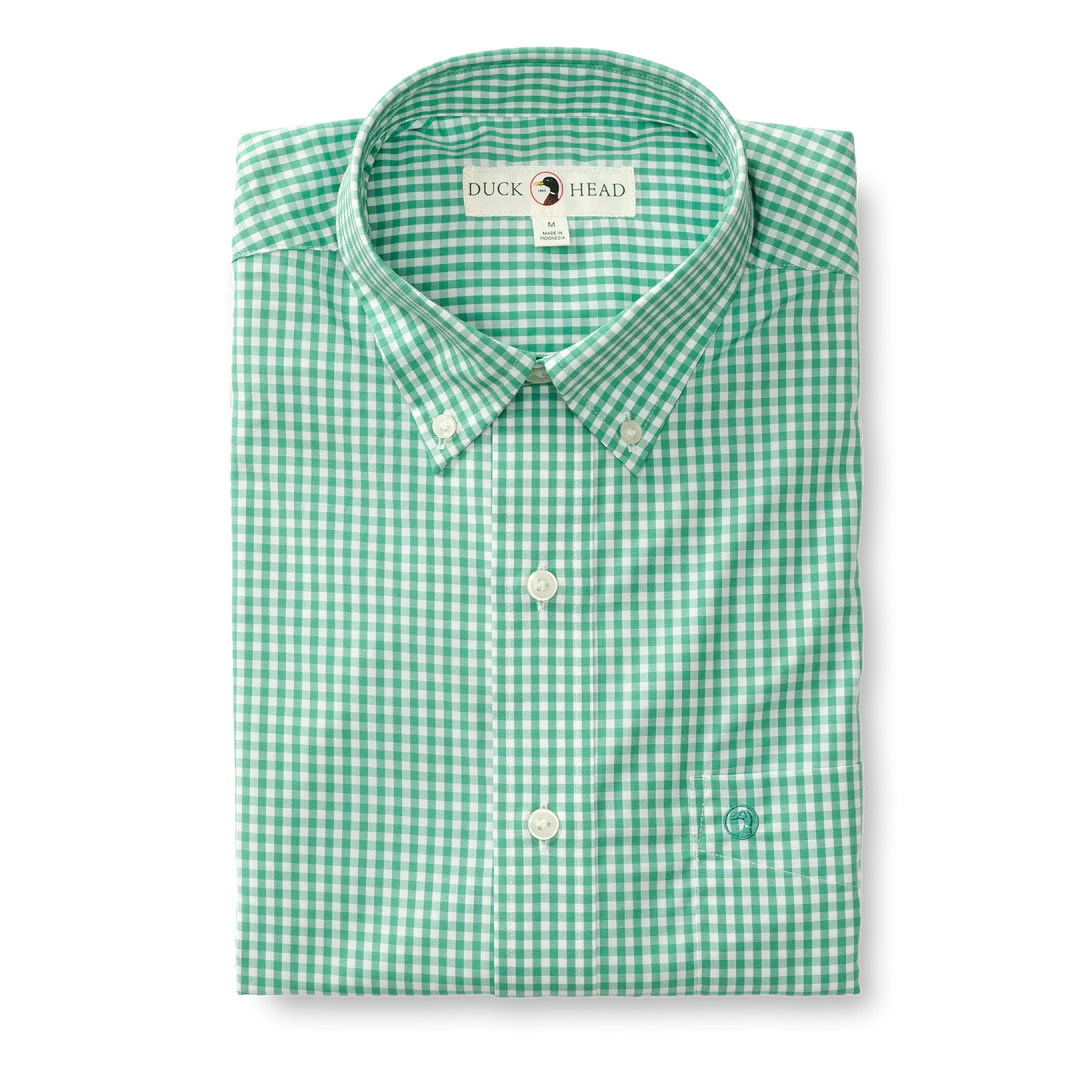 Duckhead Walton Gingham Performance Poplin Sport Shirt