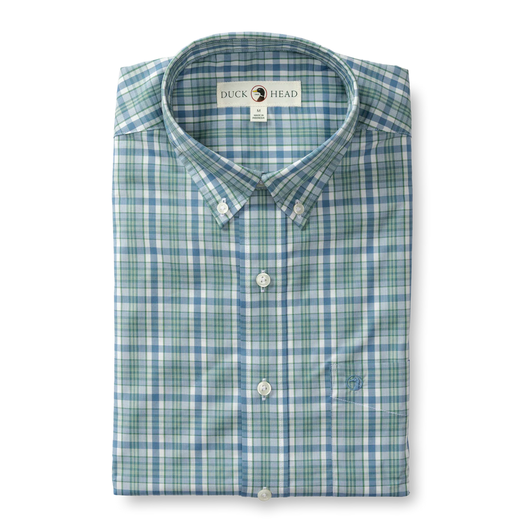 Duck Head Wallace Plaid Performance Plaid Sport Shirt