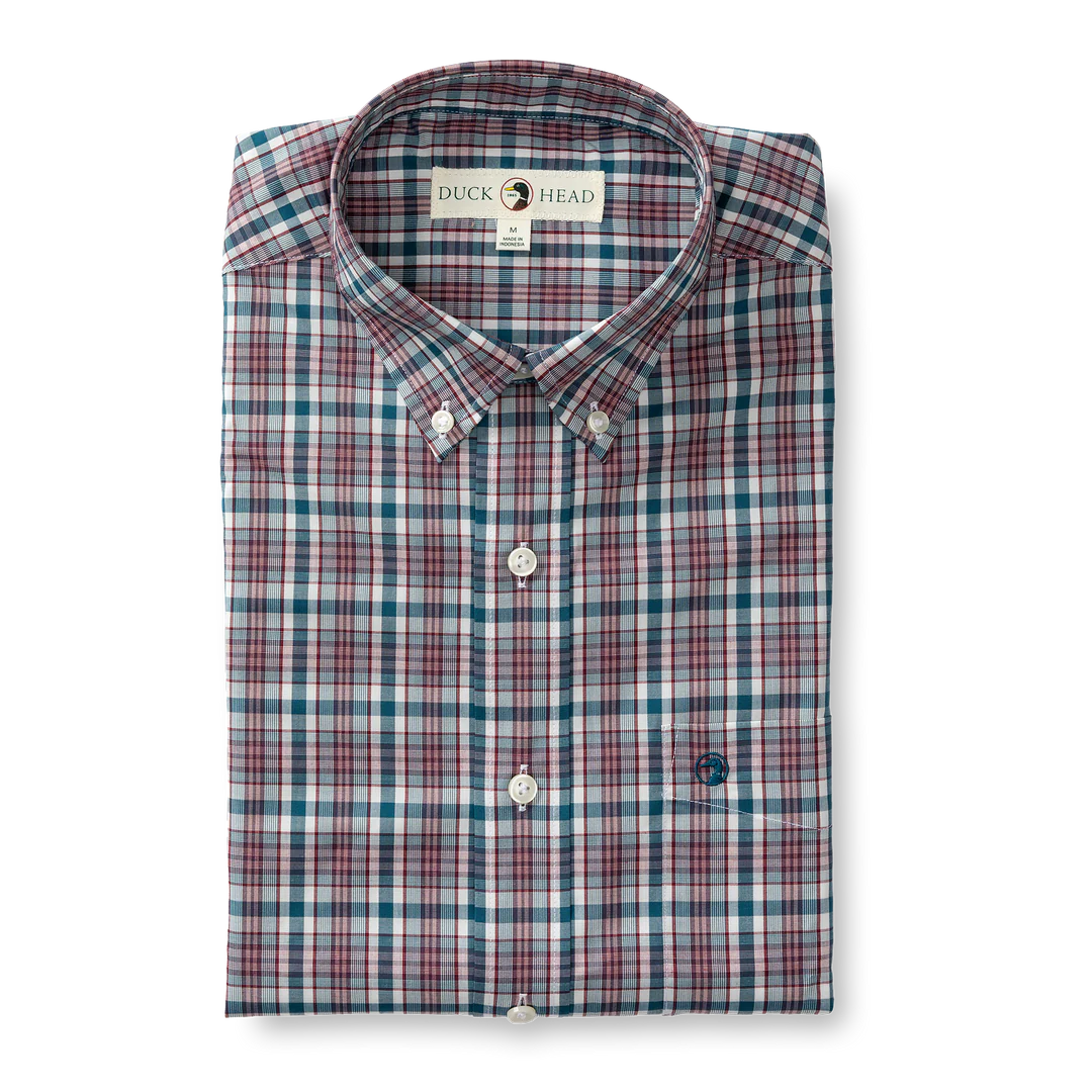 Duck Head Wallace Plaid Performance Plaid Sport Shirt