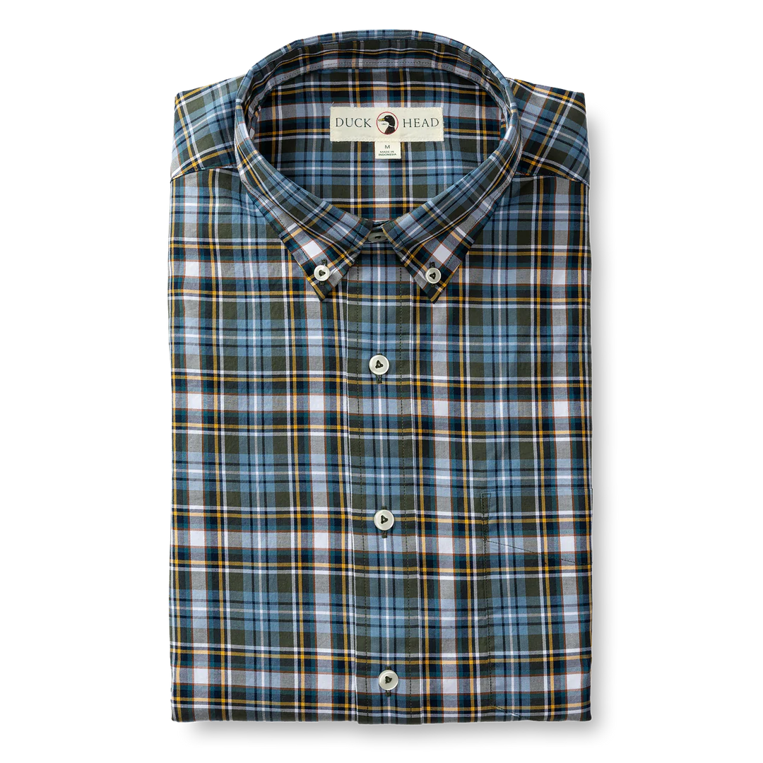 Duck Head Hamlett Plaid Cotton Twill Sport Shirt