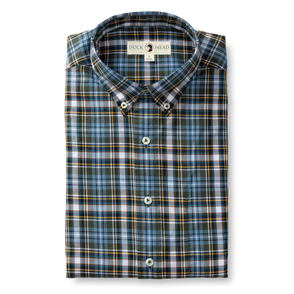 Duck Head Hamlett Plaid Cotton Twill Sport Shirt