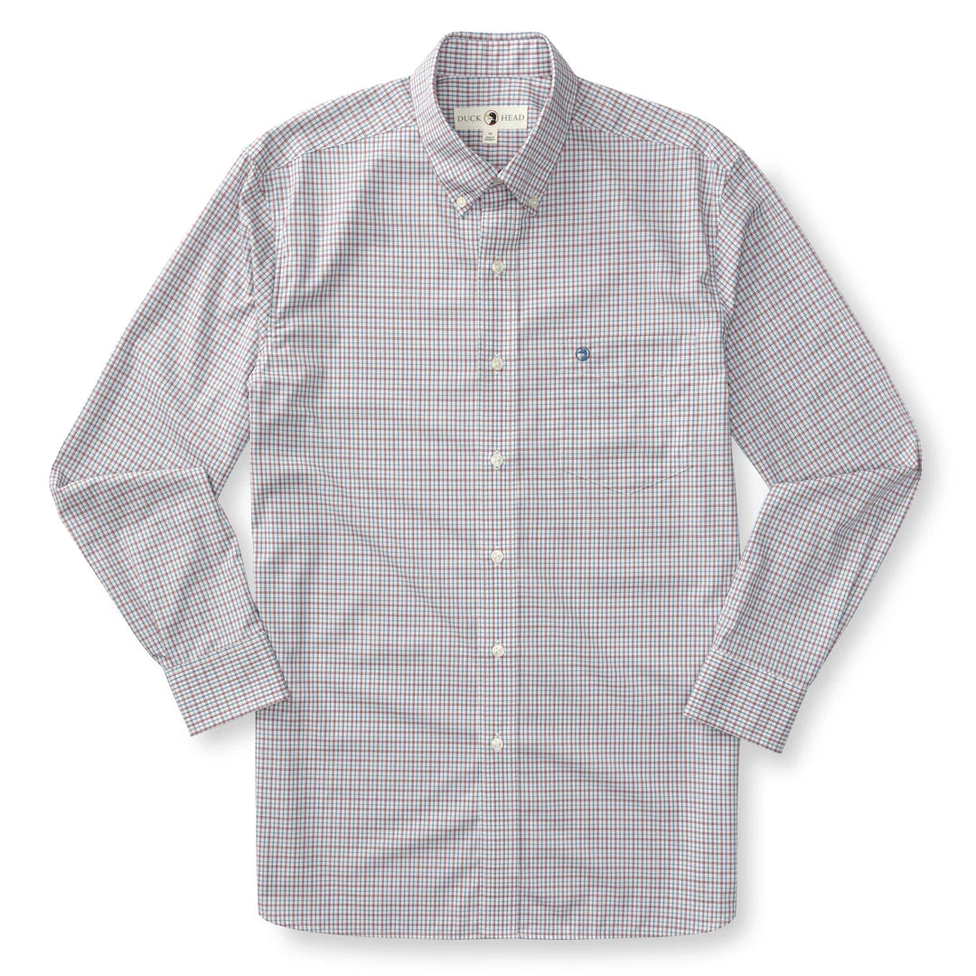 Duck Head Langley Plaid Performance Poplin Sport Shirt