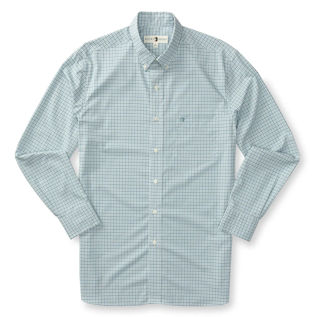 Duck Head Langley Plaid Performance Poplin Sport Shirt