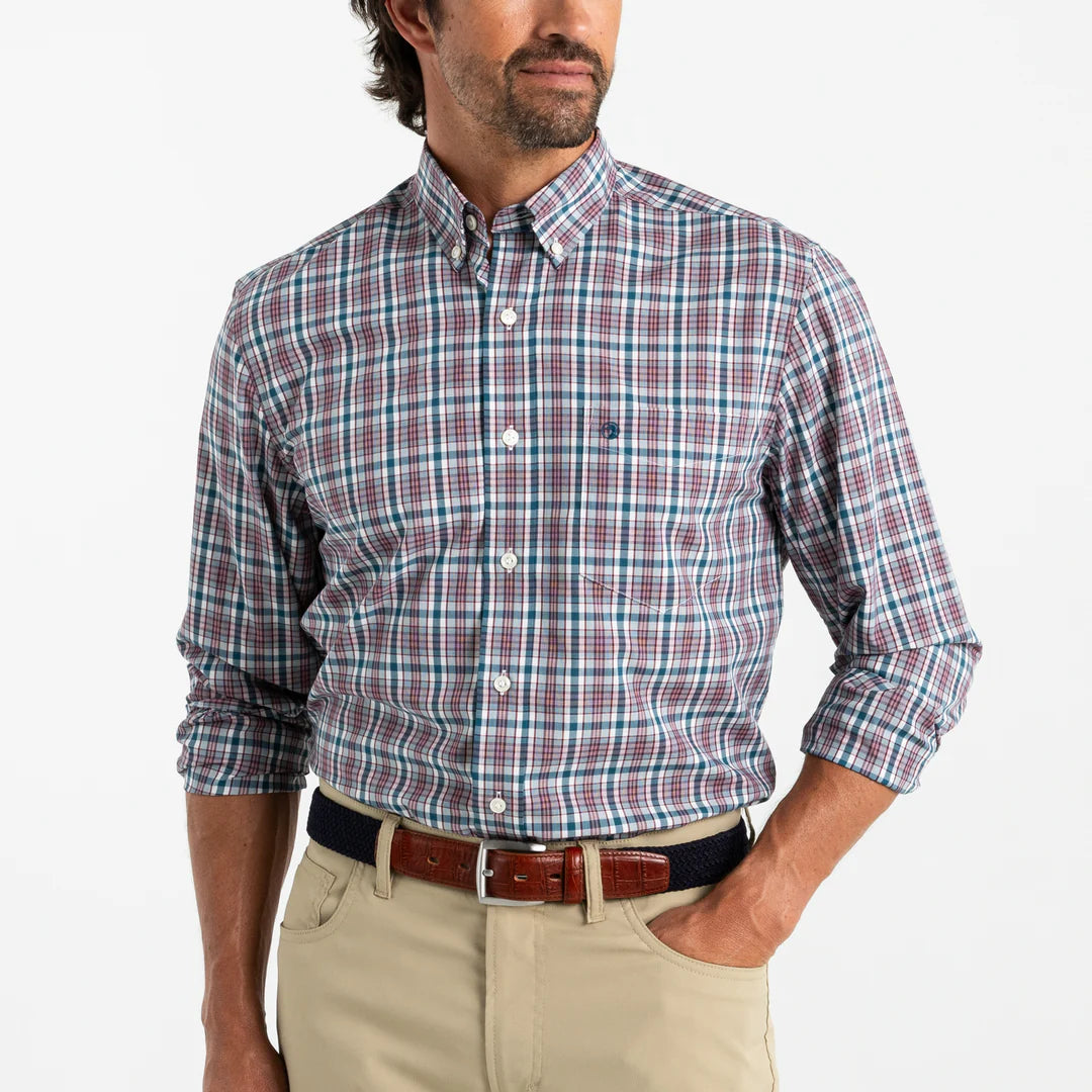 Duck Head Wallace Plaid Performance Plaid Sport Shirt