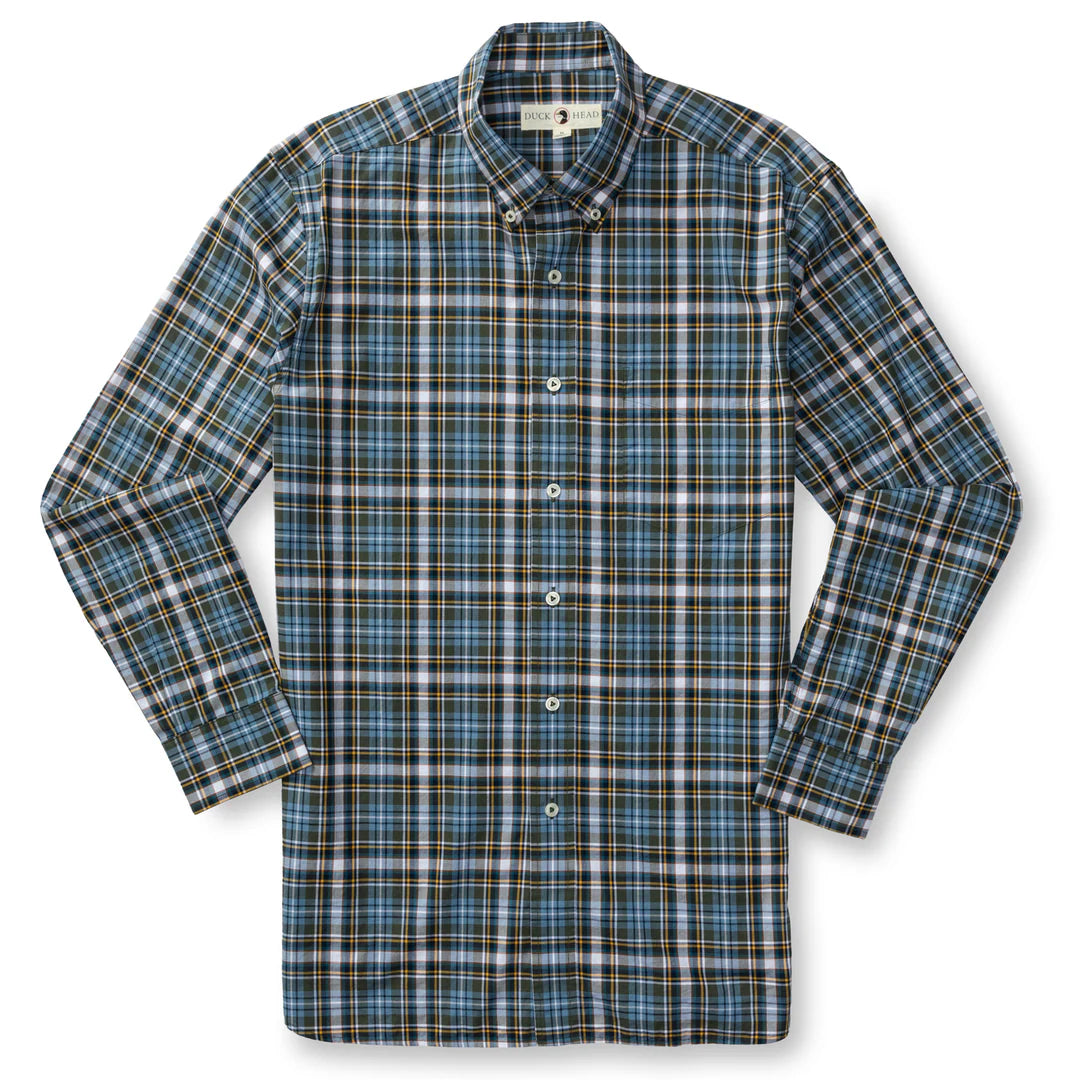 Duck Head Hamlett Plaid Cotton Twill Sport Shirt