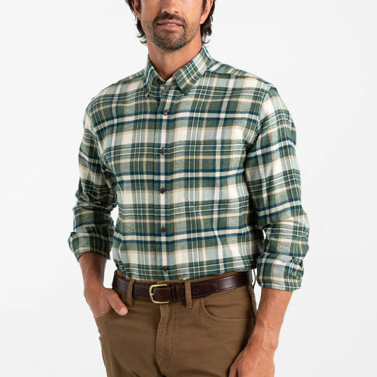 Duck Head Stoker Plaid Cotton Flannel Sport Shirt