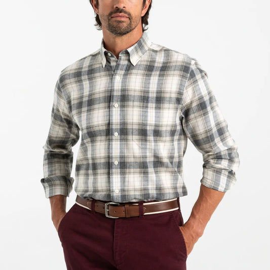 Duck Head Rolland Plaid Cotton Flannel Sport Shirt