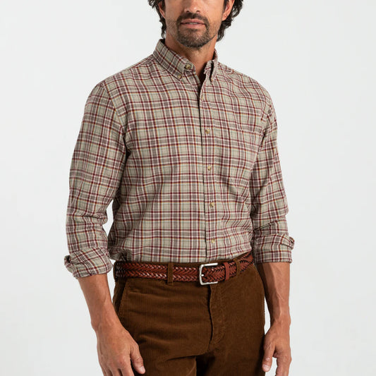 Duck Head Westfall Plaid Cotton/Wool Twill Sport Shirt