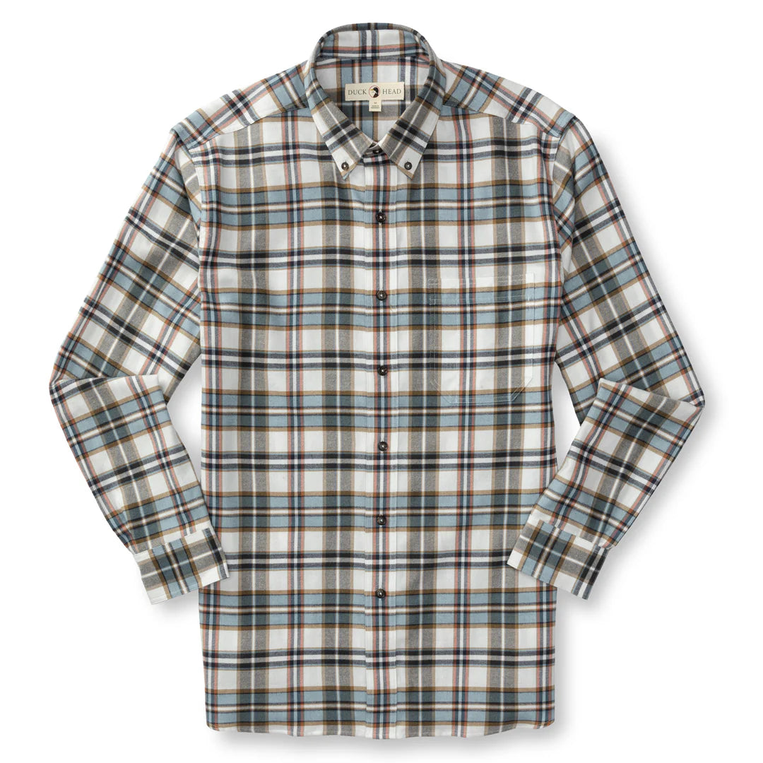 Duck Head Russin Plaid Cotton Flannel Sport Shirt