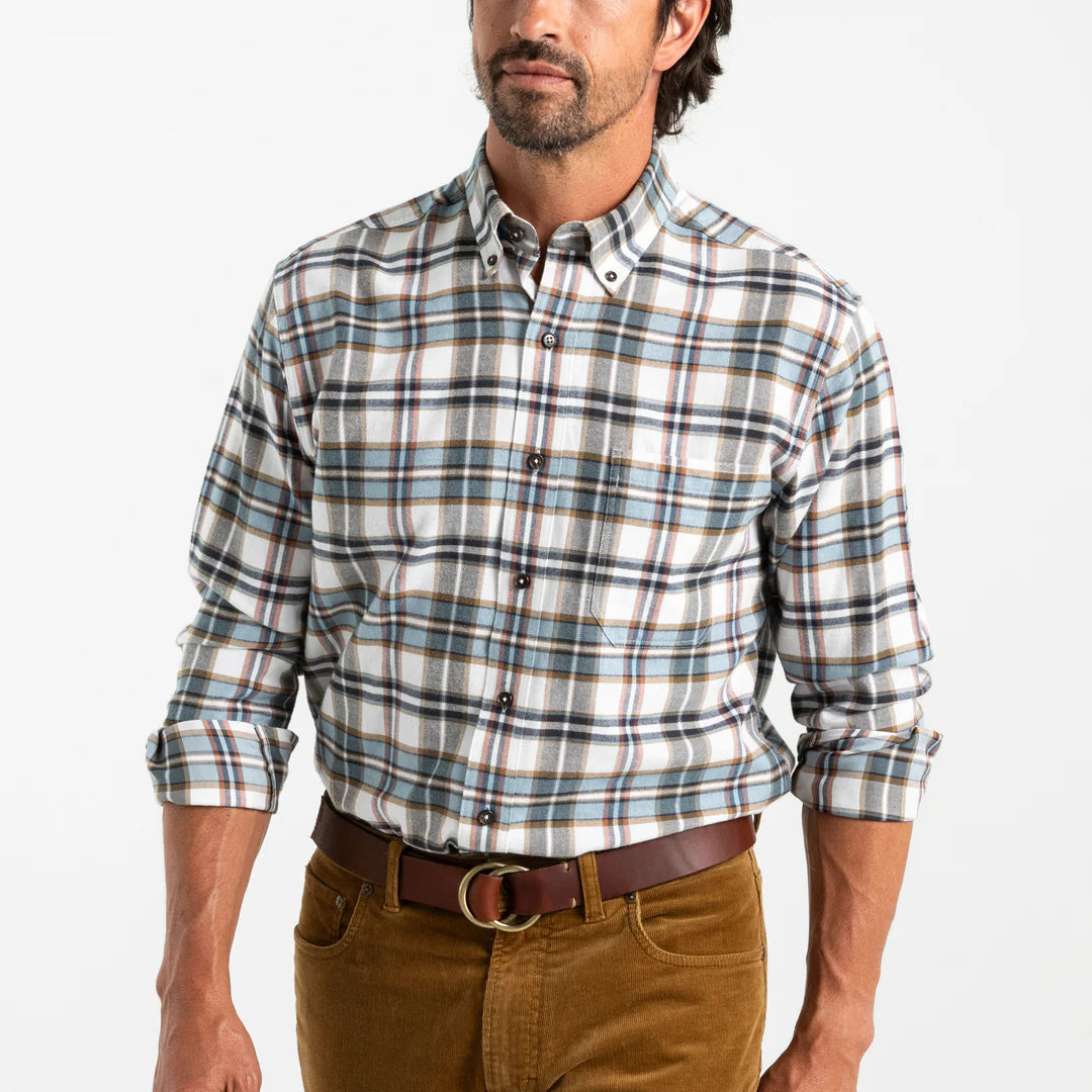 Duck Head Russin Plaid Cotton Flannel Sport Shirt