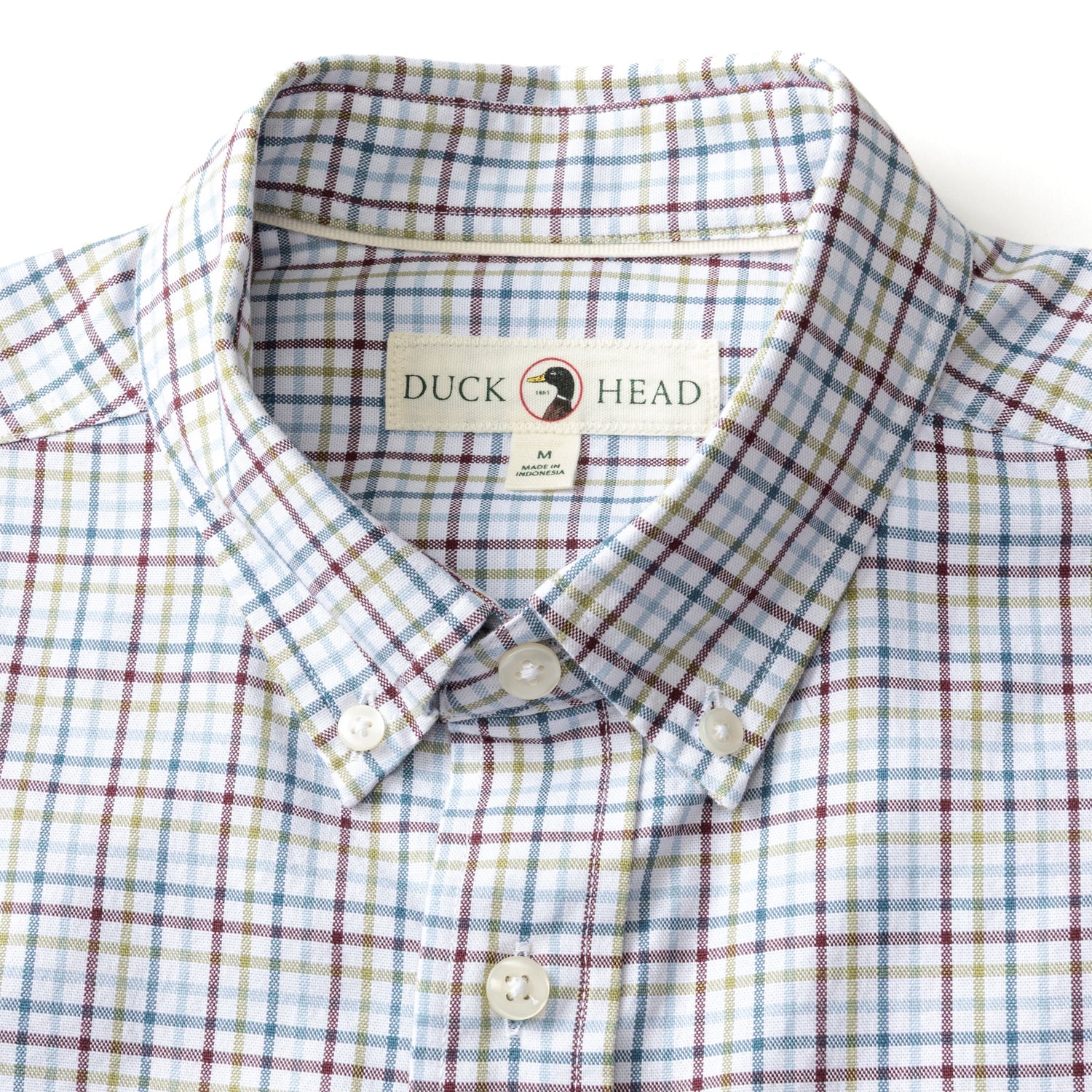 Duck Head Men's Bennett Plaid Cotton Oxford Sport Shirt