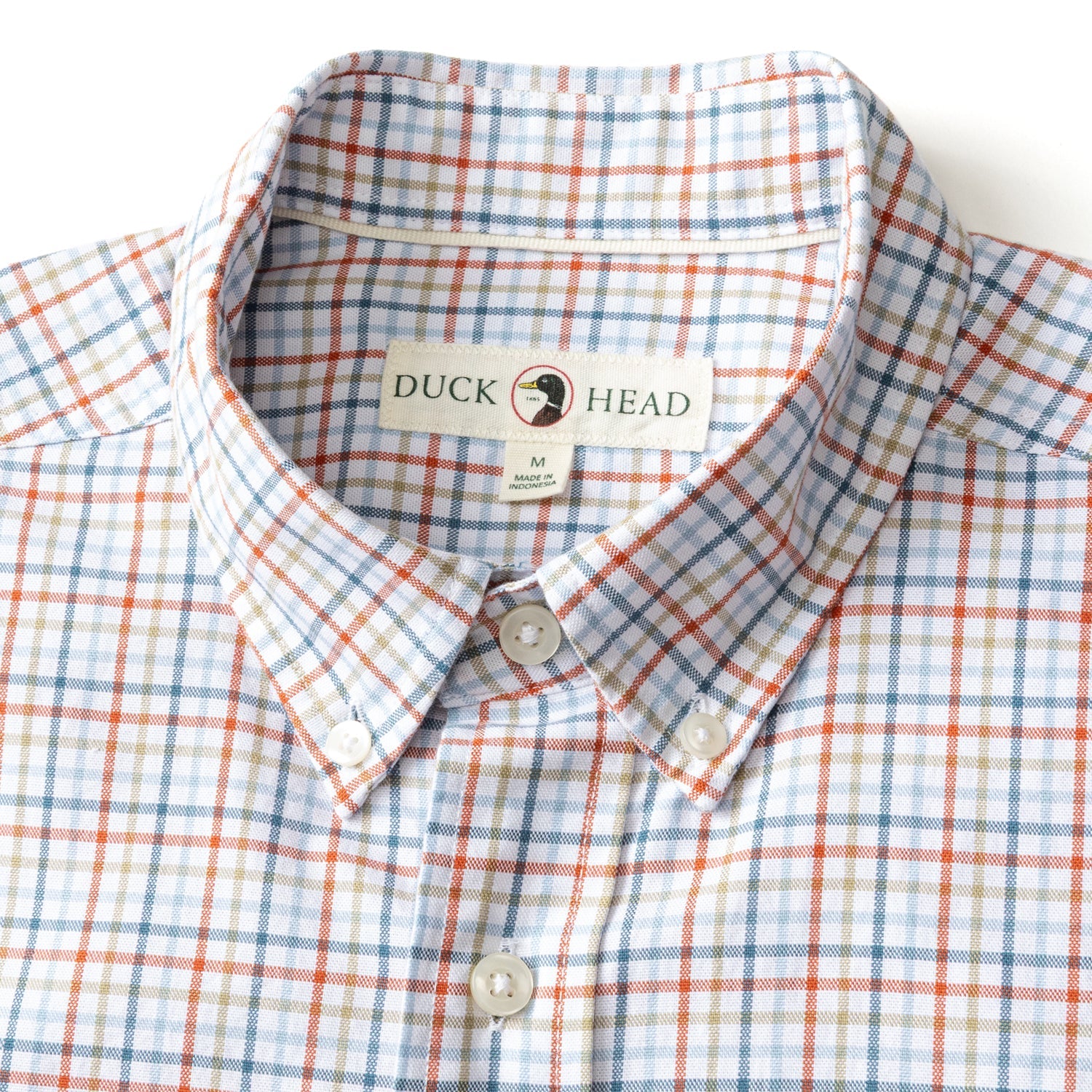Duck Head Men's Bennett Plaid Cotton Oxford Sport Shirt