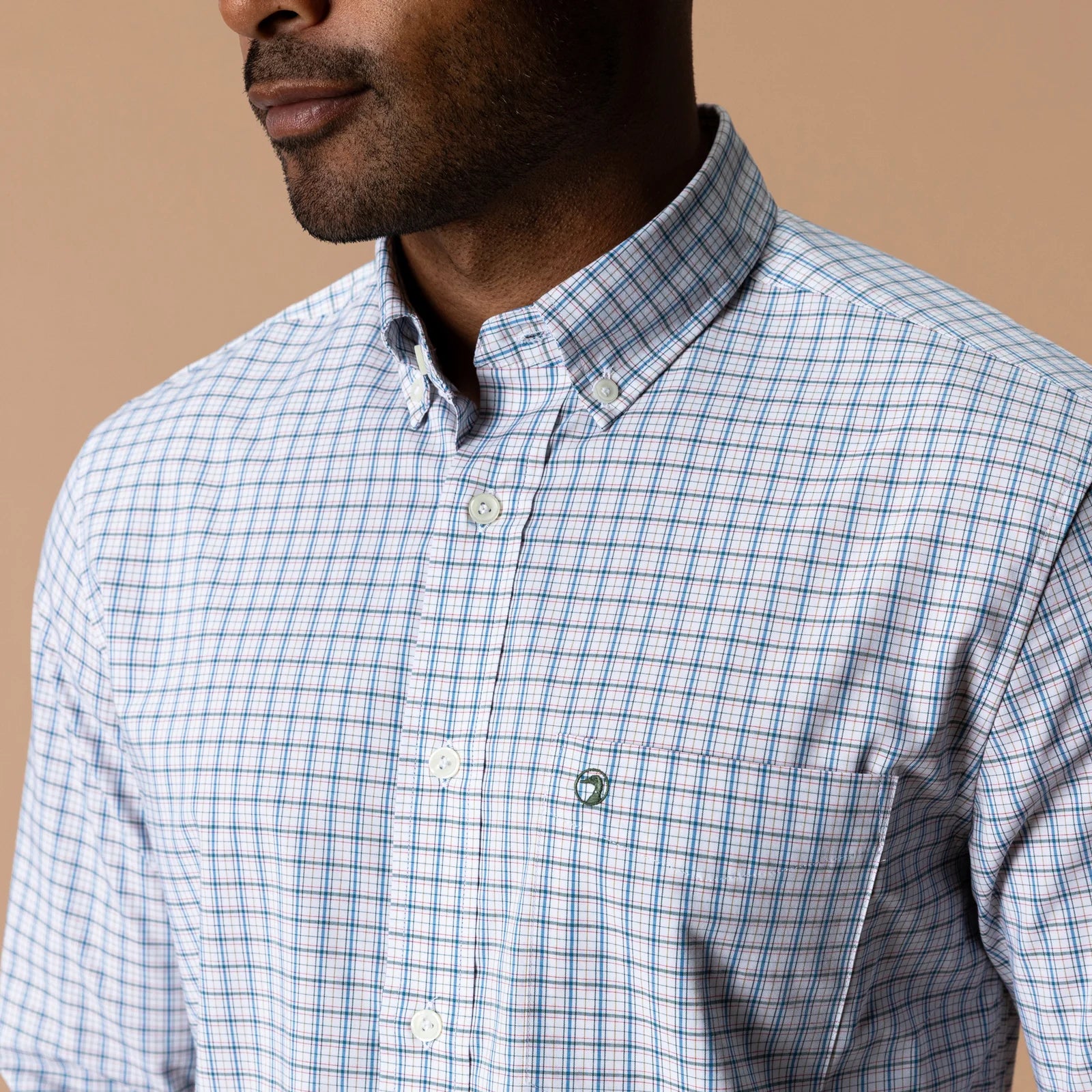 Duck Head Men's Edison Plaid Performance Poplin Button Down