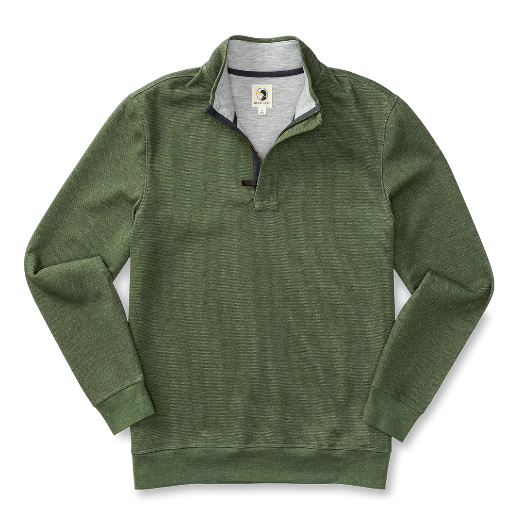 Duck Head Bearing Pique Performance 1/4 Zip Pullover