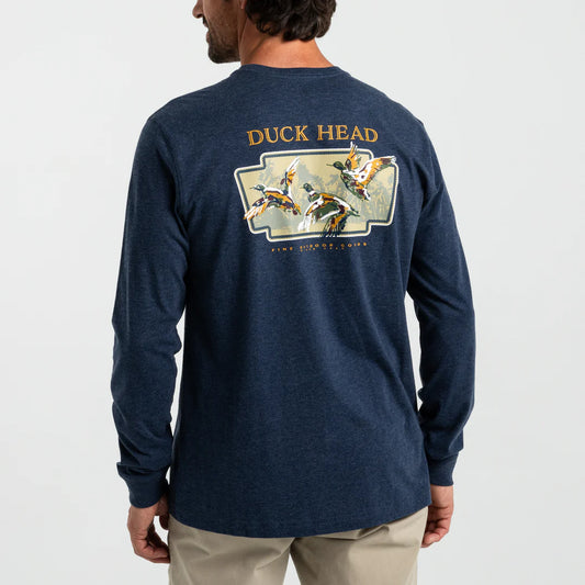 Duck Head Flying Mallard Long Sleeve T-Shirt