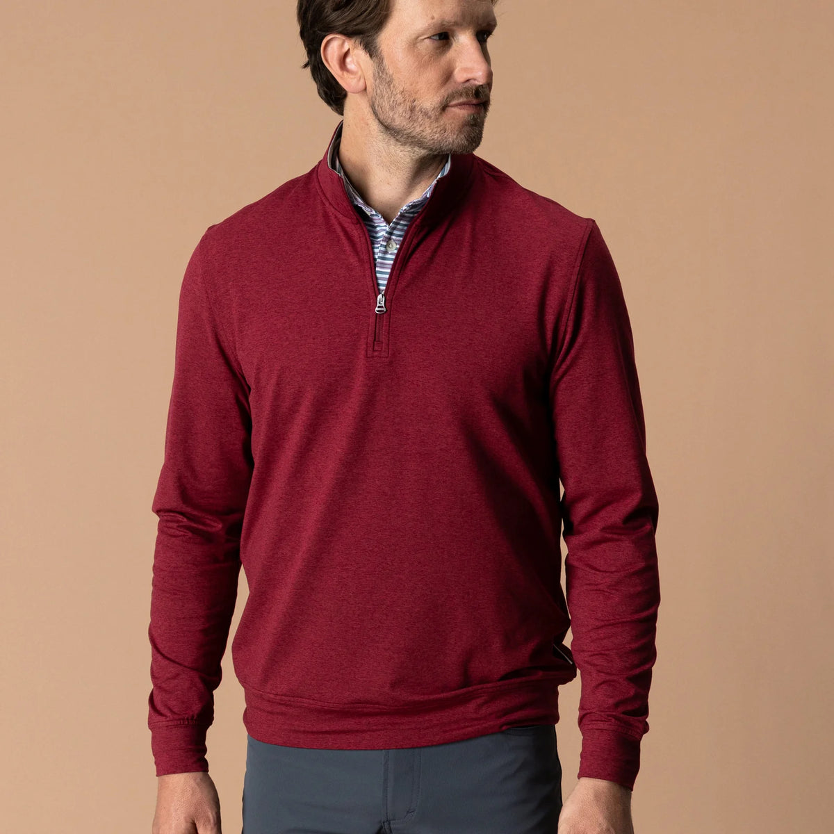 Duck Head Men's Long Drive Performance 1/4 Zip Pullover