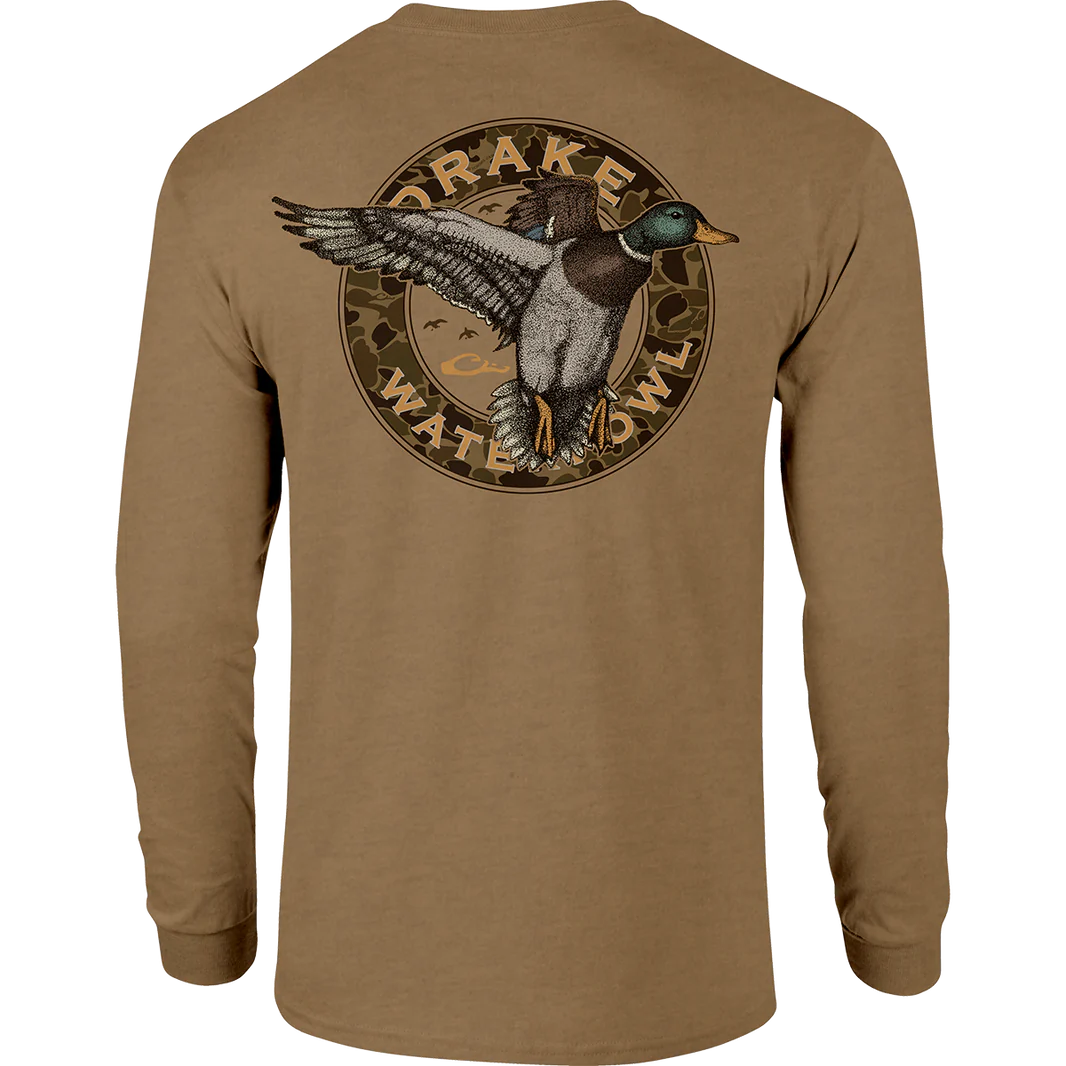 Drake Circle Mallard Long Sleeve T-Shirt